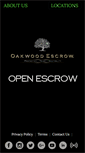 Mobile Screenshot of oakwoodescrow.com